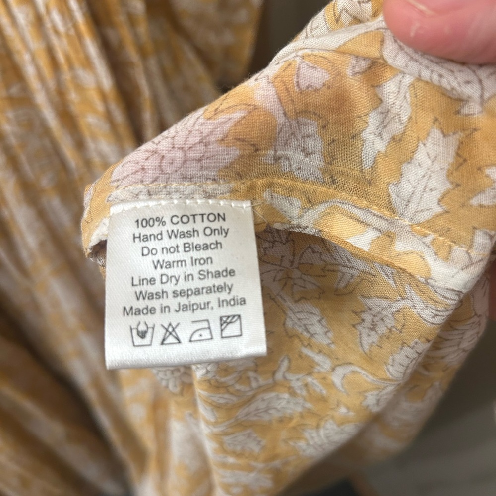 Daughters of India Kyra Midi Dress- Yellow - Picture 4 of 6